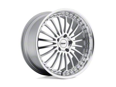 TSW Silverstone Silver with Mirror Cut Face and Lip Wheel; 20x8.5; 40mm Offset (93-98 Jeep Grand Cherokee ZJ)