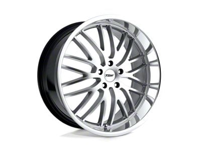 TSW Snetterton Hyper Silver with Mirror Cut Lip Wheel; 17x8; 40mm Offset (93-98 Jeep Grand Cherokee ZJ)