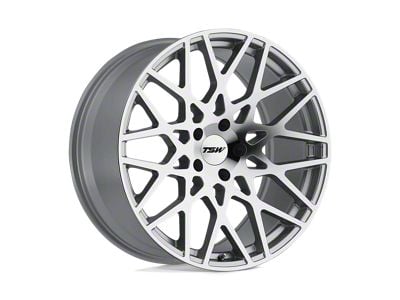 TSW Vale Silver with Mirror Cut Face Wheel; 20x10; 25mm Offset (93-98 Jeep Grand Cherokee ZJ)