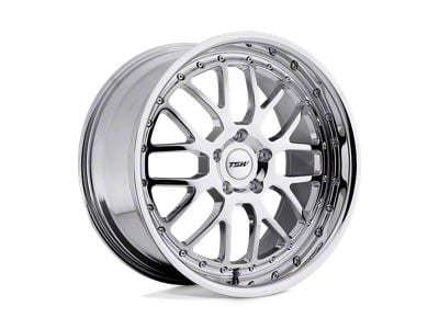 TSW Valencia Chrome Wheel; 17x8; 40mm Offset (93-98 Jeep Grand Cherokee ZJ)