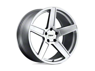 TSW Ascent Matte Titanium Silver Wheel; 18x9.5; 40mm Offset (87-95 Jeep Wrangler YJ)