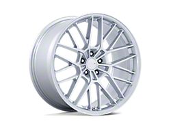 TSW Daytona Gloss Silver Wheel; 19x8.5; 35mm Offset (87-95 Jeep Wrangler YJ)