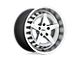 TSW Degner Matte Titanium with Machined Face Wheel; 20x10.5; 40mm Offset (87-95 Jeep Wrangler YJ)