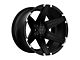 Tuff A.T. T12 Satin Black with Brushed Inserts 6-Lug Wheel; 20x12; -45mm Offset (05-15 Tacoma)