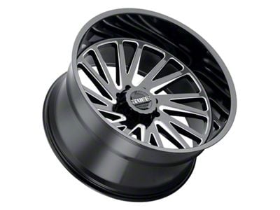 Tuff A.T. T2A Gloss Black Milled 6-Lug Wheel; 20x12; -45mm Offset (03-09 4Runner)