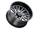 Tuff A.T. T2A Gloss Black Milled 6-Lug Wheel; 20x12; -45mm Offset (03-09 4Runner)