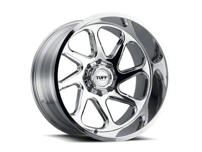 Tuff A.T. T2B Chrome 6-Lug Wheel; Right Directional; 24x14; -72mm Offset (03-09 4Runner)