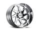 Tuff A.T. T2B Chrome 6-Lug Wheel; Right Directional; 24x14; -72mm Offset (03-09 4Runner)