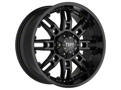 Tuff A.T. T-13 Satin Black 6-Lug Wheel; 22x9.5; 25mm Offset (04-15 Titan)