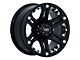 Tuff A.T. T01 Flat Black with Chrome Inserts 6-Lug Wheel; 20x9; -13mm Offset (04-15 Titan)