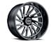 Tuff A.T. T2A Gloss Black Milled 6-Lug Wheel; 20x12; -45mm Offset (04-15 Titan)