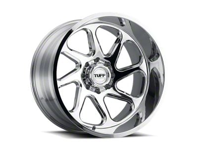 Tuff A.T. T2B Chrome 6-Lug Wheel; Left Directional; 22x12; -45mm Offset (04-15 Titan)