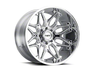 Tuff A.T. T3B Chrome 6-Lug Wheel; 26x14; -72mm Offset (04-15 Titan)