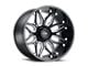 Tuff A.T. T3B Gloss Black with Milled Spokes 6-Lug Wheel; 24x14; -72mm Offset (05-15 Tacoma)