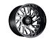 Tuff A.T. T4B Gloss Black Milled 6-Lug Wheel; 20x12; -45mm Offset (21-24 Bronco, Excluding Raptor)