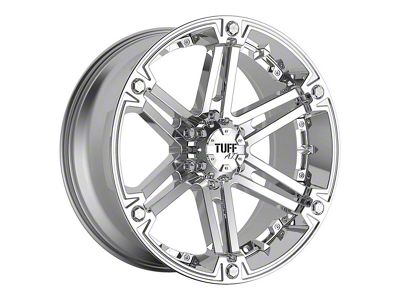 Tuff A.T. T01 Chrome Wheel; 22x9.5; 15mm Offset (20-24 Jeep Gladiator JT)