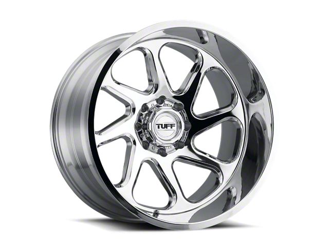 Tuff A.T. T2B Chrome Wheel; Left Directional; 22x12 (20-24 Jeep Gladiator JT)