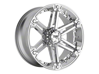 Tuff A.T. T01 Chrome Wheel; 22x9.5; 15mm Offset (22-24 Jeep Grand Cherokee WL)