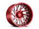 Tuff A.T. T4B Candy Red with Milled Spoke Wheel; 26x14 (05-10 Jeep Grand Cherokee WK)