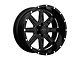 Tuff A.T. T15 Gloss Black with Milled Spokes Wheel; 22x10 (11-21 Jeep Grand Cherokee WK2)