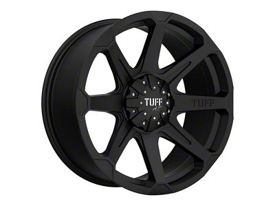Tuff A.T. T05 Satin Black Wheel; 22x10 (07-18 Jeep Wrangler JK)