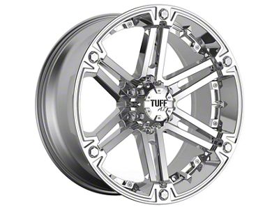 Tuff A.T. T01 Silver with Brushed Silver Face 6-Lug Wheel; 20x9; 10mm Offset (16-23 Tacoma)