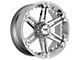 Tuff A.T. T01 Silver with Brushed Silver Face 6-Lug Wheel; 20x9; 10mm Offset (16-23 Tacoma)