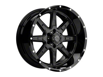 Tuff A.T. T15 Satin Black with Gloss Black Lip 6-Lug Wheel; 20x10; -19mm Offset (16-23 Tacoma)