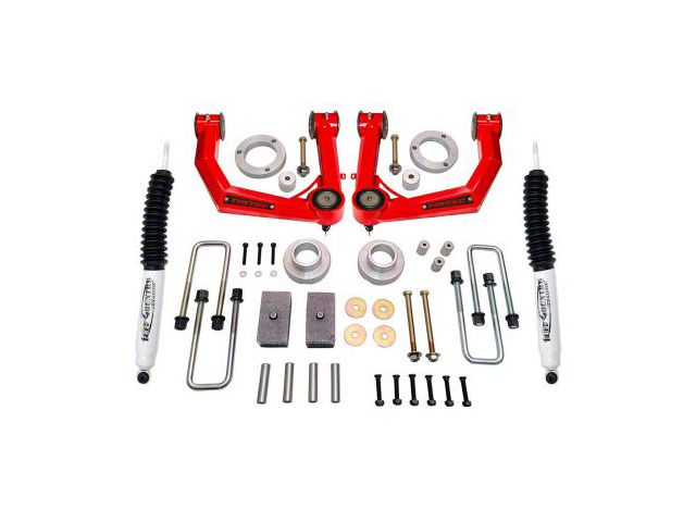 Tuff Country 4-Inch Suspension Lift Kit with Toytec Boxed Ball-Joint Upper Control Arms and SX8000 Shocks (05-23 Tacoma, Excluding TRD Pro)