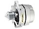 Tuff Stuff Performance Alternator with 6-Groove Bullet Pulley; 100 AMP; Chrome (80-82 4.2L Jeep CJ7)