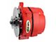 Tuff Stuff Performance Alternator with V-Groove Pulley; 100 AMP; Red (80-82 4.2L Jeep CJ7)