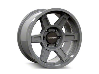 Tuff Stuff Overland Ascent Alpha Grey 6-Lug Wheel; 17x8.5; 0mm Offset (10-24 4Runner)