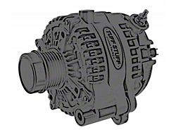 Tuff Stuff Performance Alternator with 6-Groove Pulley; 240 AMP; Chrome (20-24 3.6L Jeep Gladiator JT)