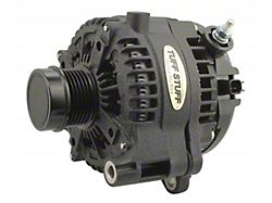 Tuff Stuff Performance Alternator with 6-Groove Pulley; 240 AMP; Wrinkle Black (20-24 3.6L Jeep Gladiator JT)