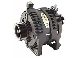 Tuff Stuff Performance Alternator with 6-Groove Pulley; 175 AMP; Wrinkle Black (07-11 3.8L Jeep Wrangler JK)