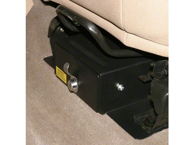 Tuffy Security Products Underseat Drawer with Combination Lock; Driver Side (97-02 Jeep Wrangler TJ w/ Flip Seat)