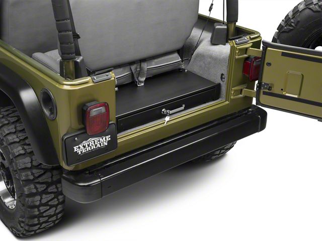 Tuffy Security Products Underseat Full Length Locking Drawer (76-06 Jeep CJ7, Wrangler YJ & TJ)