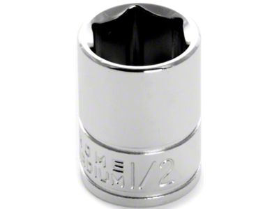 1/4-Inch Drive 6-Point Socket; Standard; Shallow