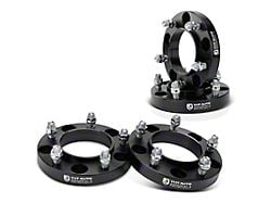 1-Inch 5-Lug Wheel Spacers; Black; Set of Four (07-21 Tundra)