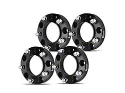 1.25-Inch 5-Lug Wheel Spacers; Black; Set of Four (07-21 Tundra)