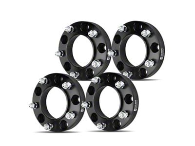 1.25-Inch 5-Lug Wheel Spacers; Black; Set of Four (07-21 Tundra)