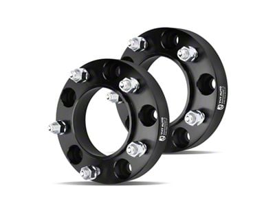 1.25-Inch 5-Lug Wheel Spacers; Black; Set of Two (07-21 Tundra)