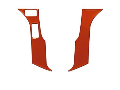 2-Button Steering Wheel Accent Trim; Inferno (14-21 Tundra)