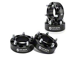 2-Inch 5-Lug Wheel Spacers; Black; Set of Four (07-21 Tundra)