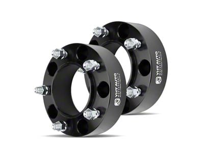 2-Inch 5-Lug Wheel Spacers; Black; Set of Two (07-21 Tundra)