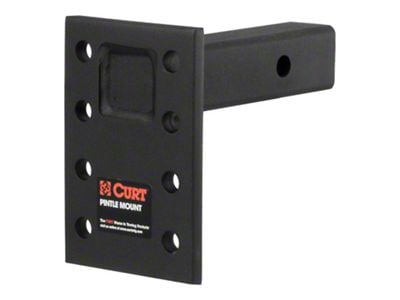 2-Inch Receiver Hitch Adjustable Pintle Mount; 6-1/2-Inch Drop; 15,000 lb. (Universal; Some Adaptation May Be Required)