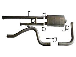 3-Inch Aluminized Single Exhaust System with HVS Welded Muffer; Side Exit (10-21 5.7L Tundra)