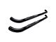 3-Inch Round Side Step Bars; Black (22-24 Tundra Double Cab)