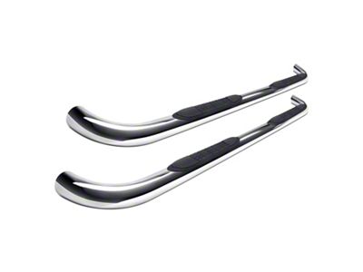 3-Inch Round Side Step Bars; Stainless Steel (22-24 Tundra CrewMax)