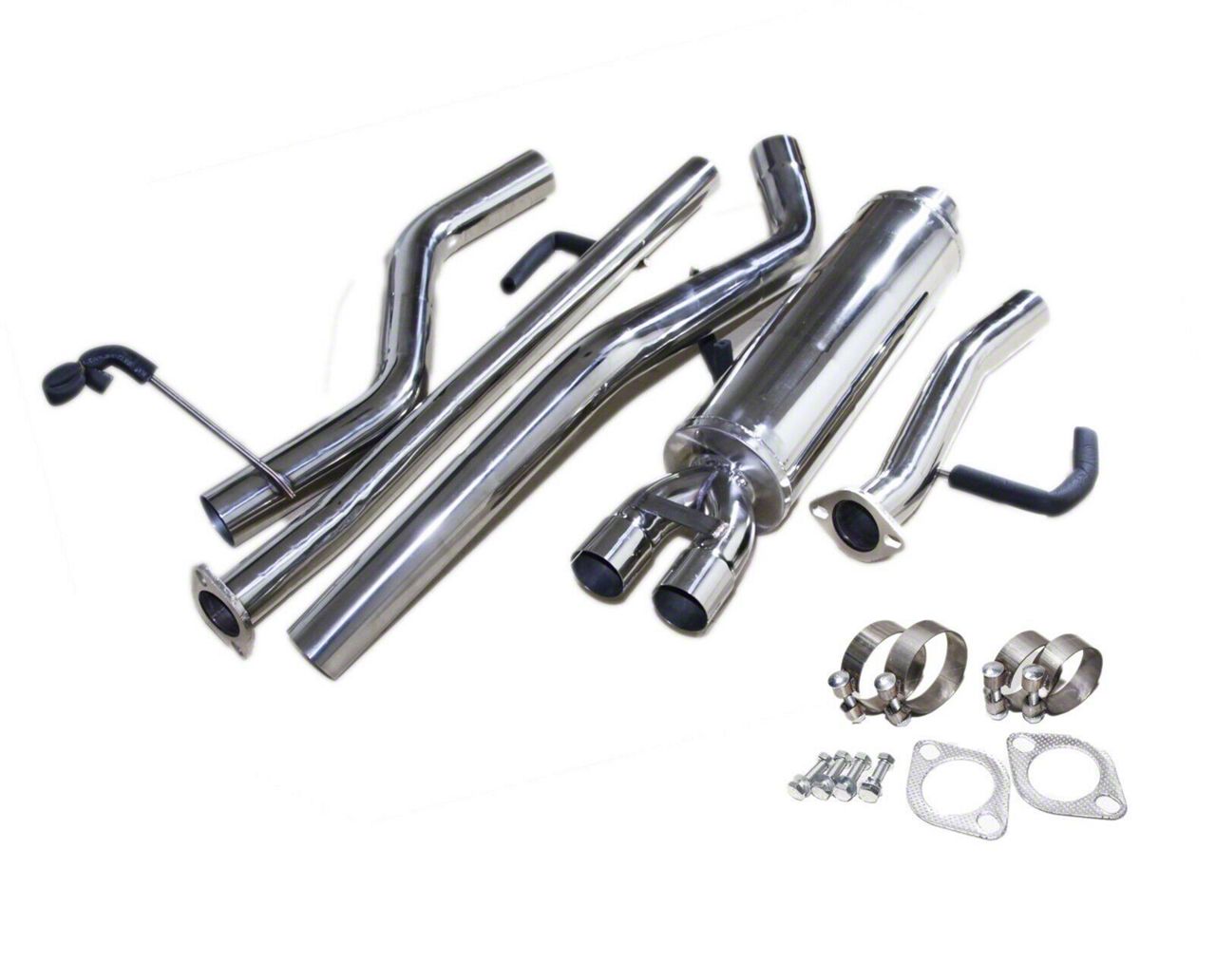 Tundra 3-Inch Stainless Steel Exhaust System; Rear Exit (09-19 4.6L ...